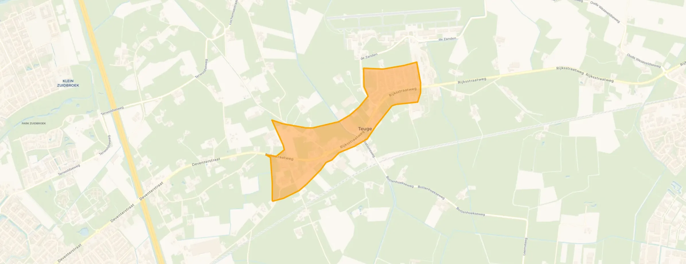 Kaart van Teuge