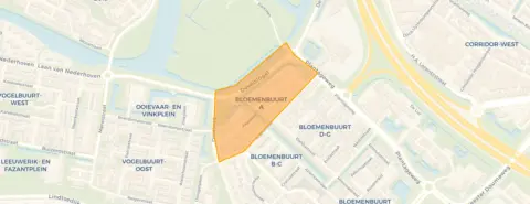 Buurt Bloemenbuurt A(kelei), Zwijndrecht