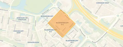 Buurt Bloemenbuurt D(ahlia) - G(eranium), Zwijndrecht