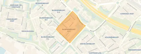 Buurt Bloemenbuurt M(adelief) - Z(onnenbloem), Zwijndrecht
