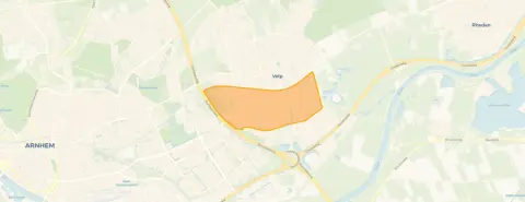 Buurt Velp-Zuid beneden spoorlijn, Velp (Ge)