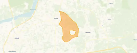 Buurt Verspreide huizen bosgebied, Putten