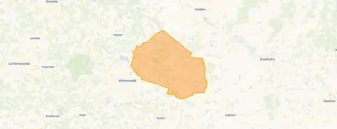 Buurt Verspreide huizen Ratum Henxel Huppel, Winterswijk Huppel