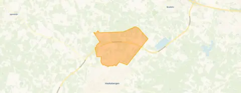 Buurt Verspreide huizen Veldmaat ten noorden van de spoorlijn, Haaksbergen