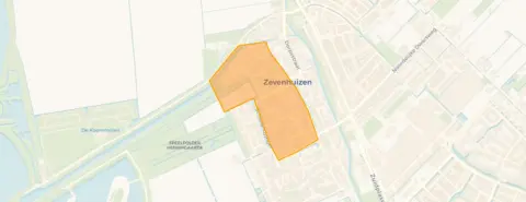 Buurt Zevenhuizen-West 1, Zevenhuizen (Zh)
