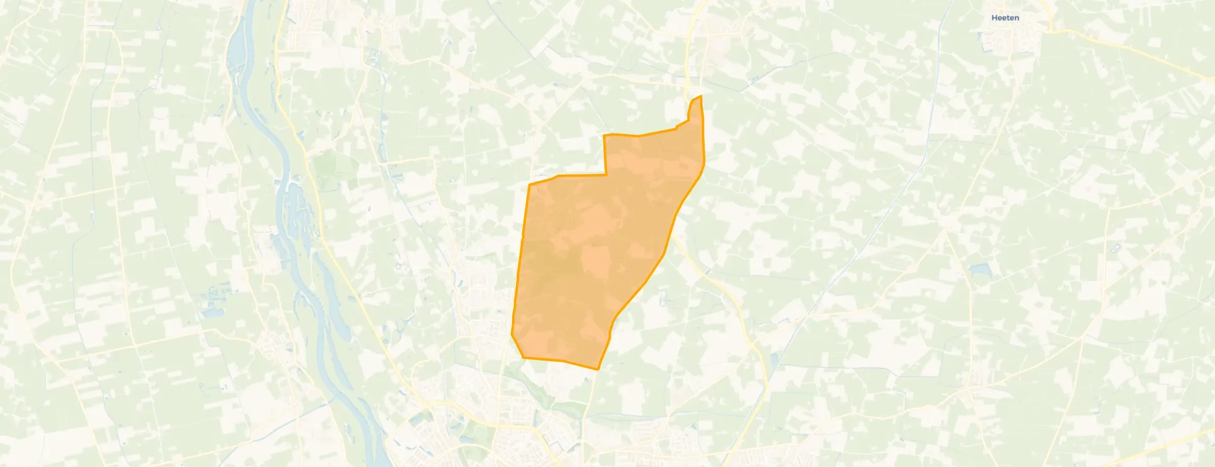 Kaart van Tjoene