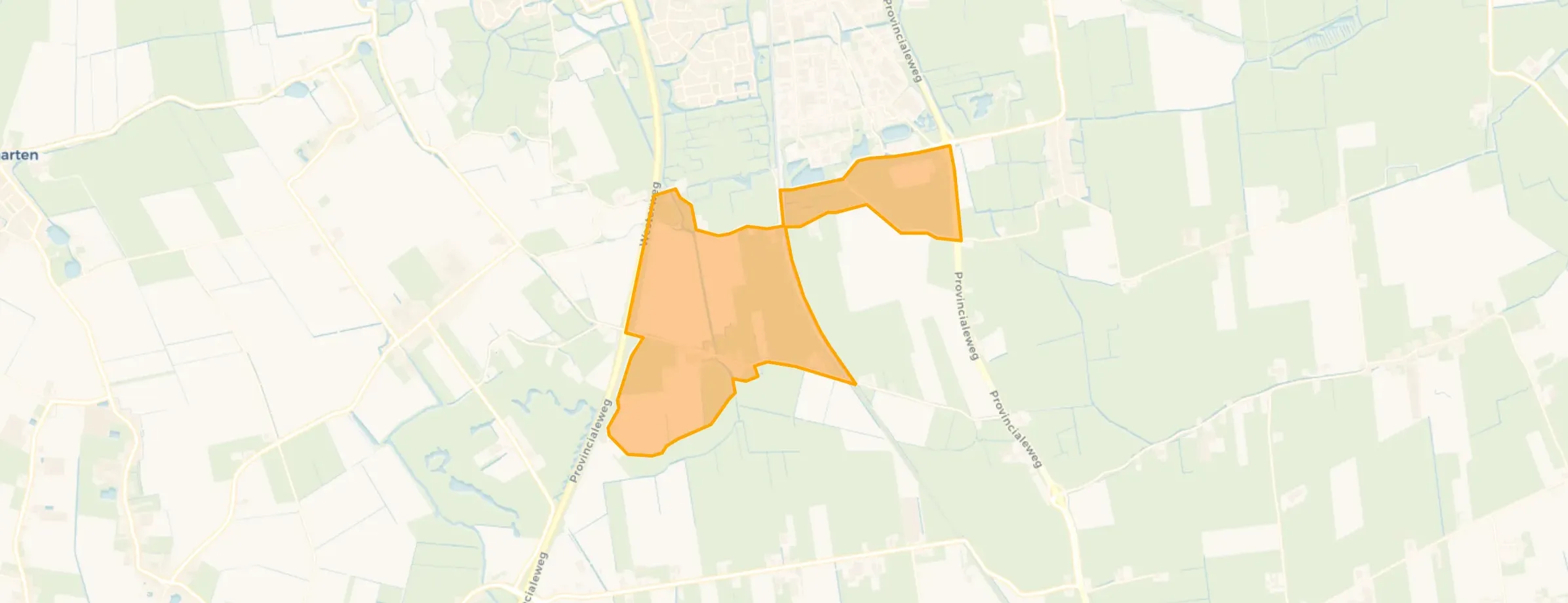 Kaart van Tolke en Buitengebied