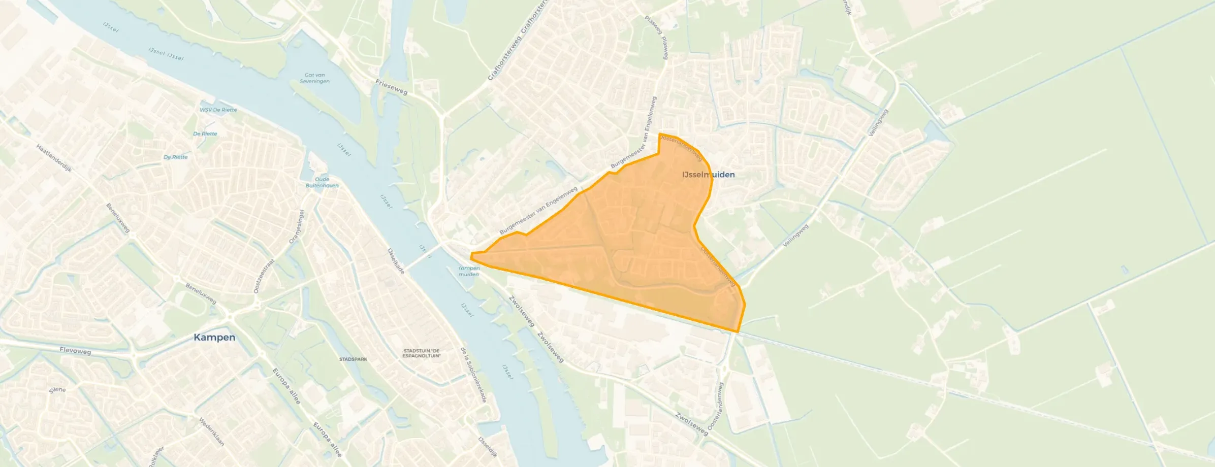 Kaart van Trekvaart