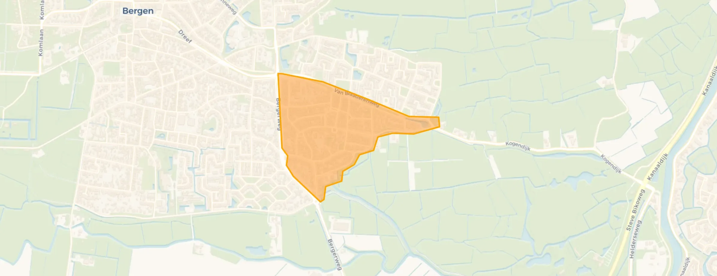 Kaart van Tuin-en Oostdorp