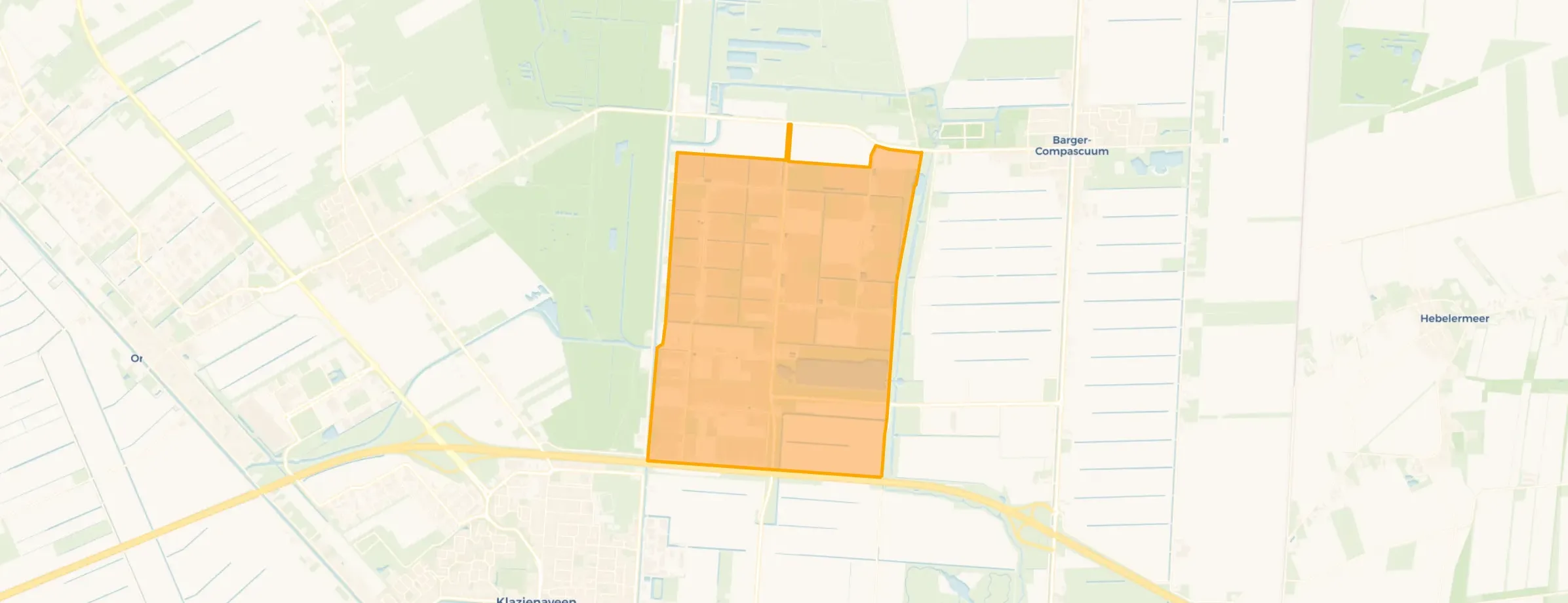 Kaart van Tuinbouwcentrum Klazienaveen