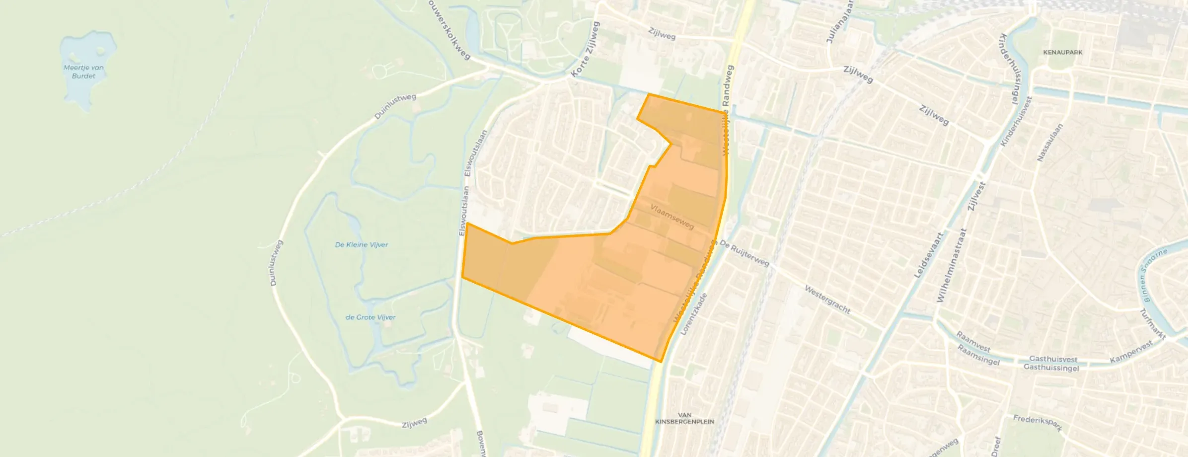 Kaart van Tuinbouwgebied-noord