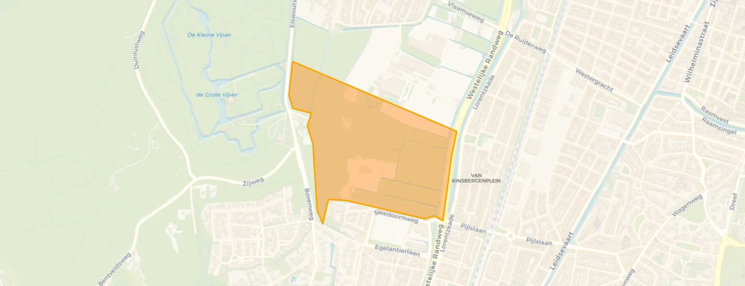 Kaart van Tuinbouwgebied-zuid