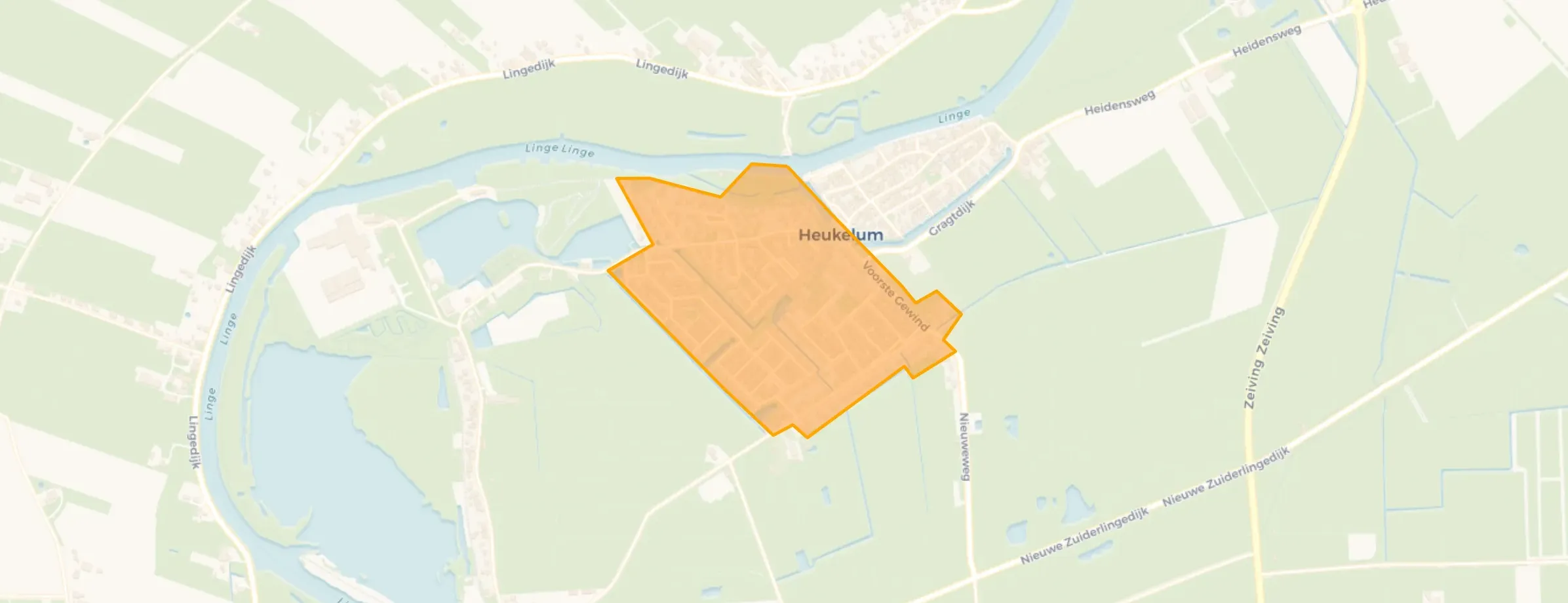 Kaart van Uitbreiding Heukelum