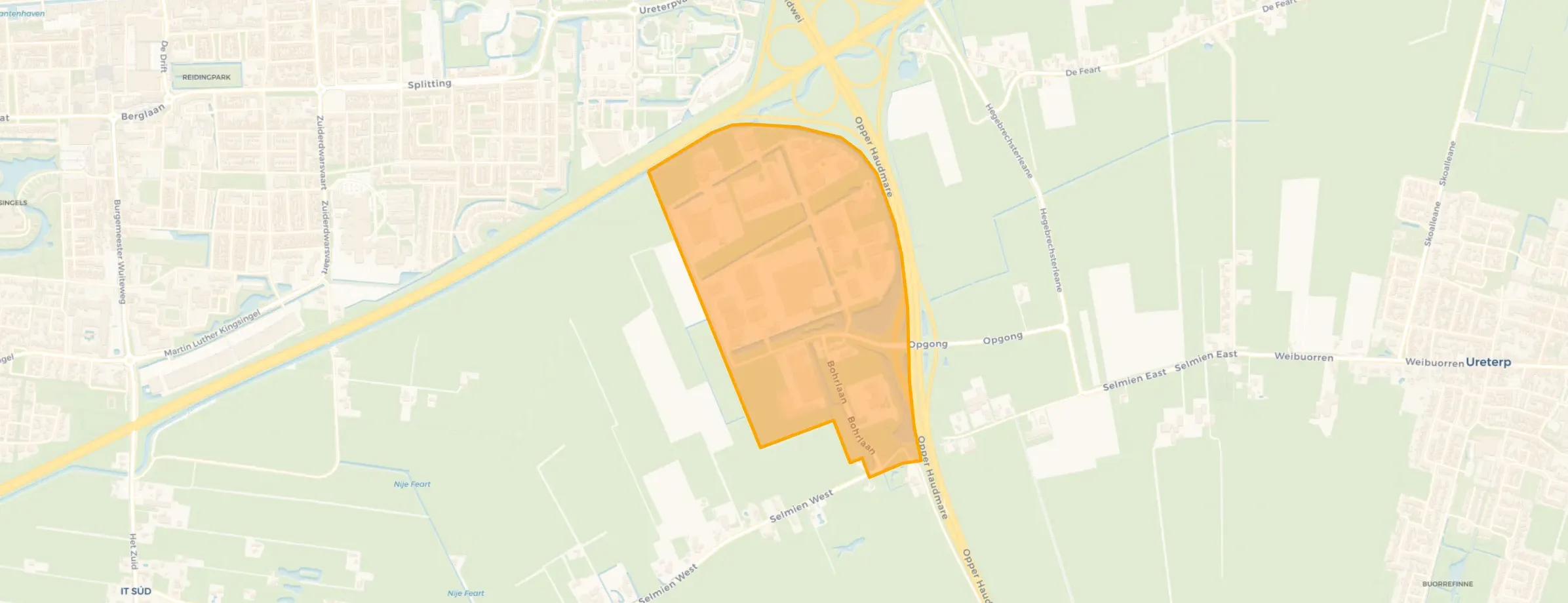 Kaart van Ureterp-Drachten-Azeven