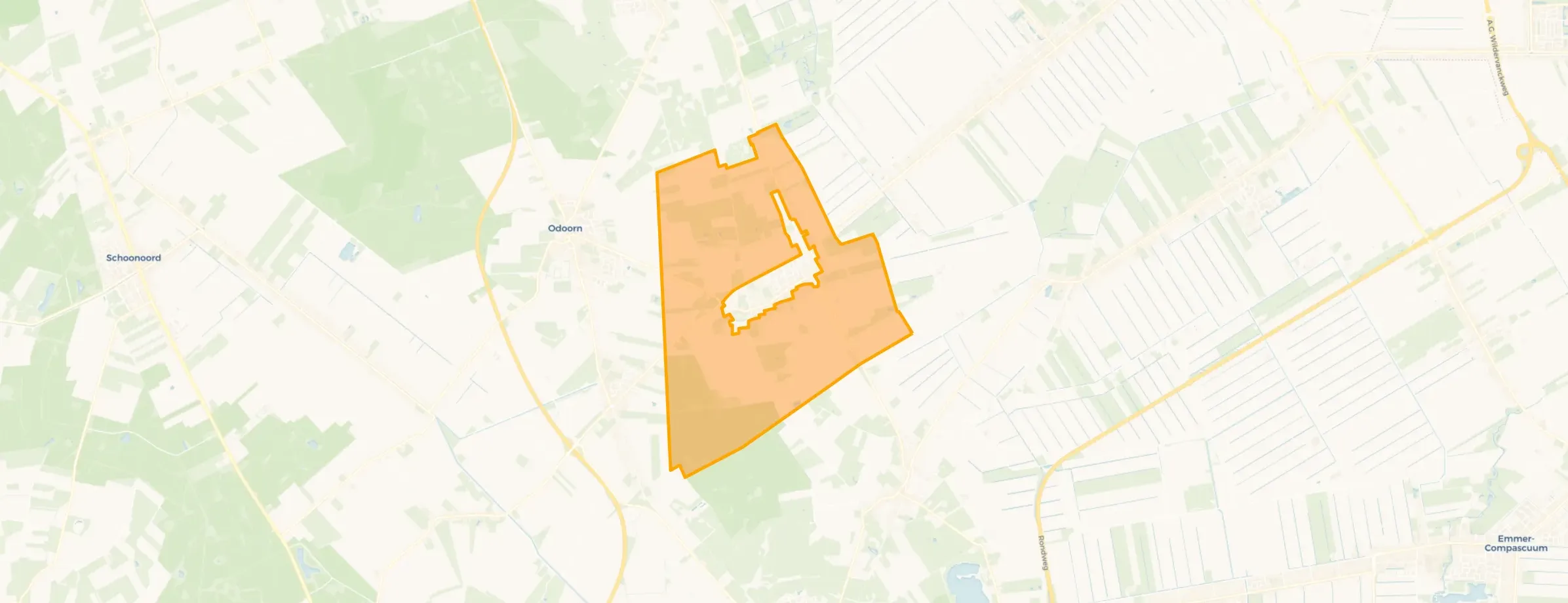 Kaart van Valthe Buitengebied