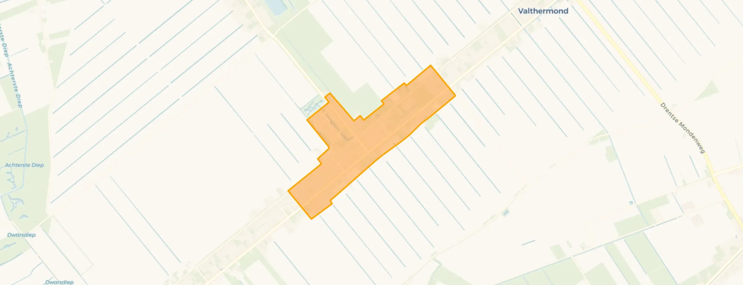 Kaart van Valthermond Plaats 60