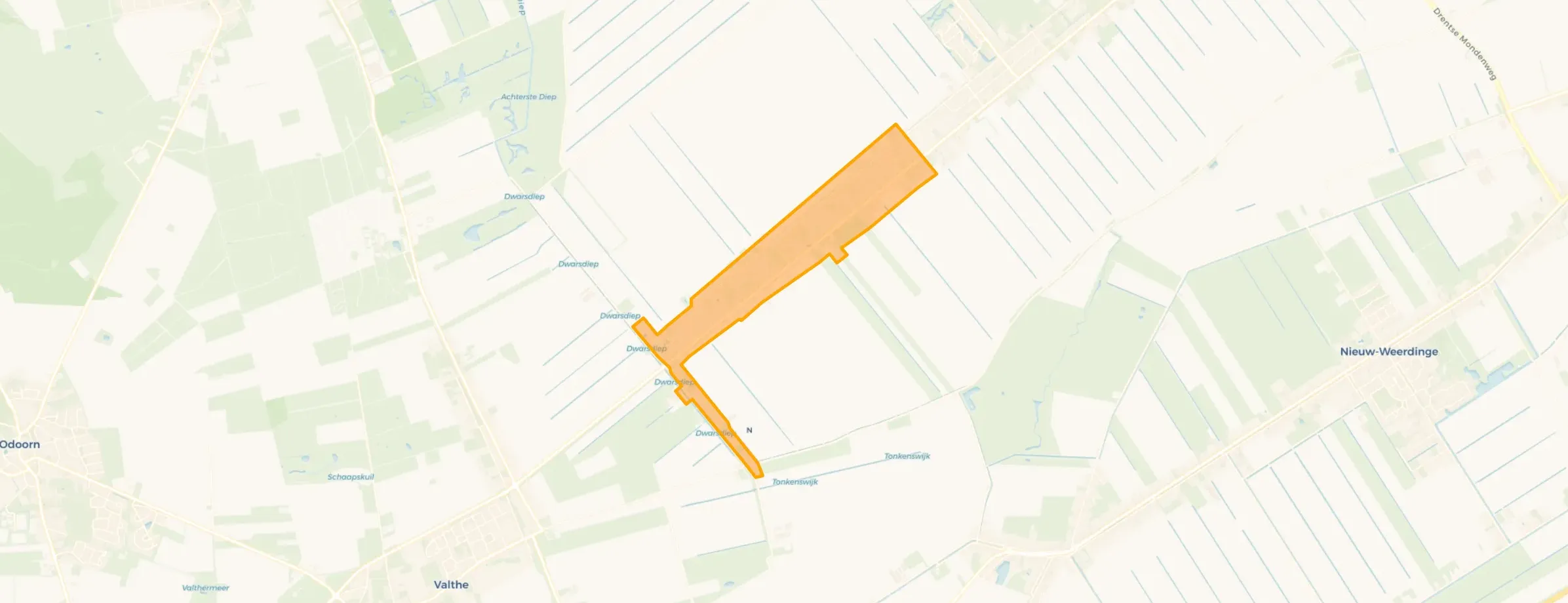 Kaart van Valthermond Plaats 84