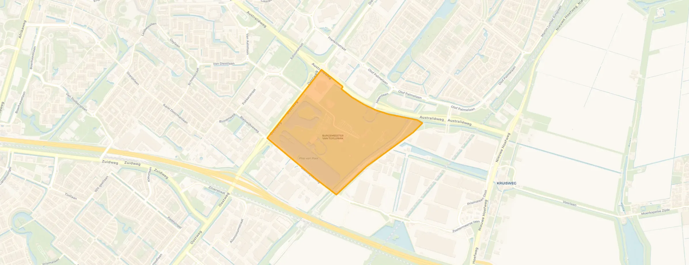 Kaart van Van Tuyllpark