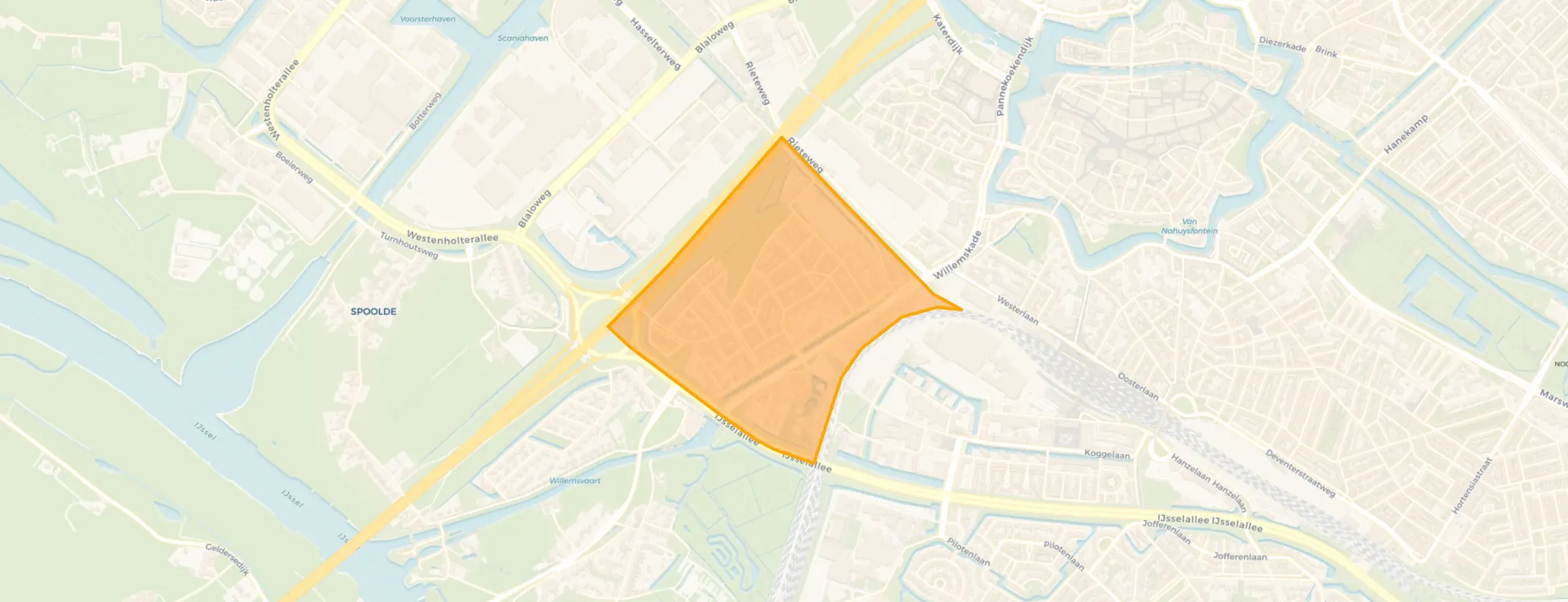 Kaart van Veerallee