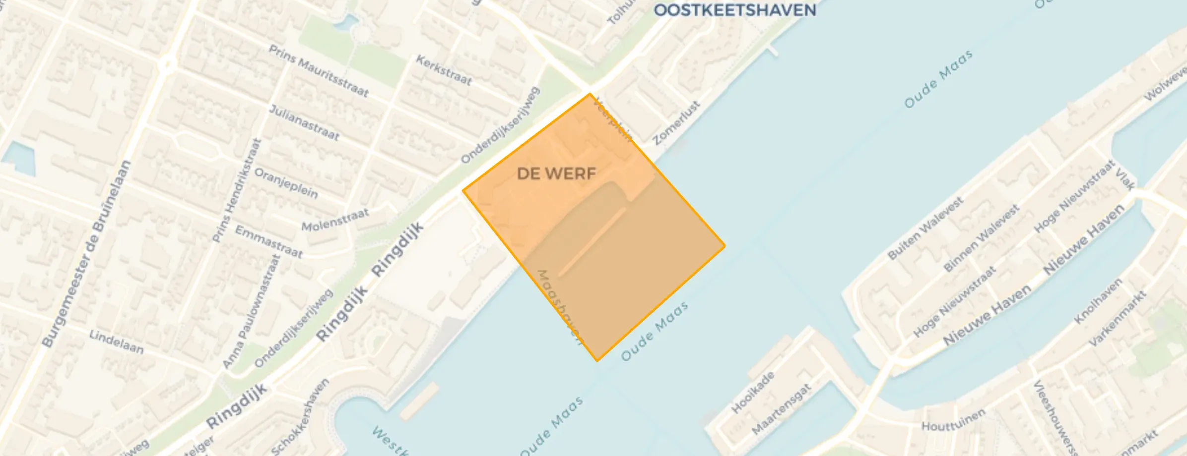 Kaart van Veerplein - De Werf
