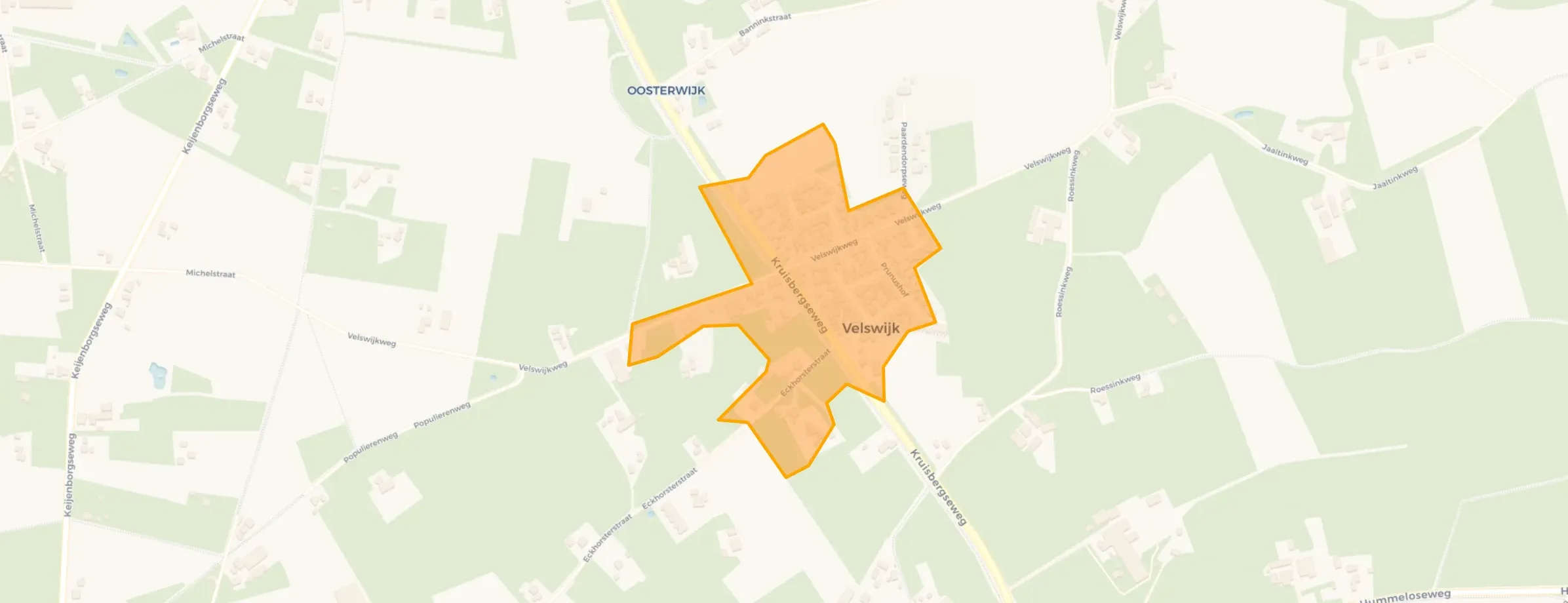 Kaart van Velswijk