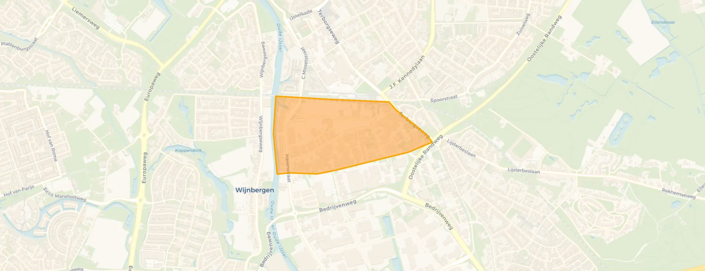 Kaart van Verheulsweide - noord