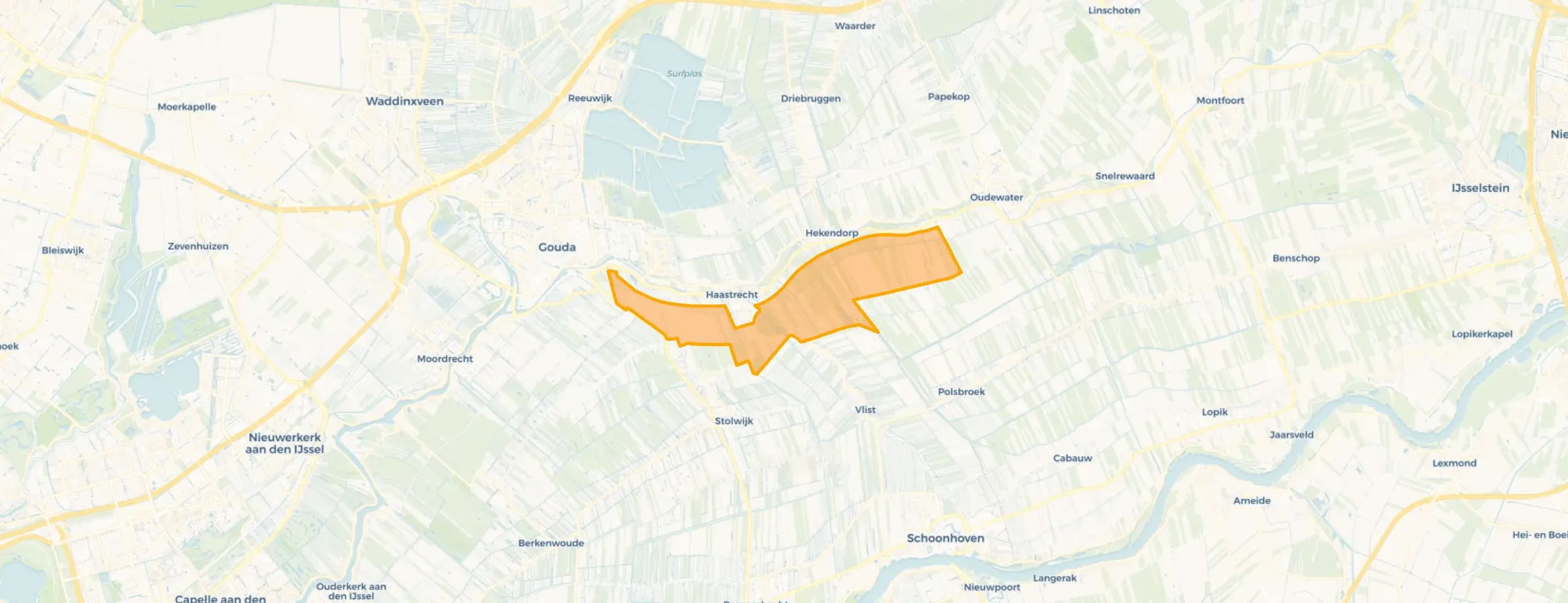 Verspreide huizen Haastrecht Zuid