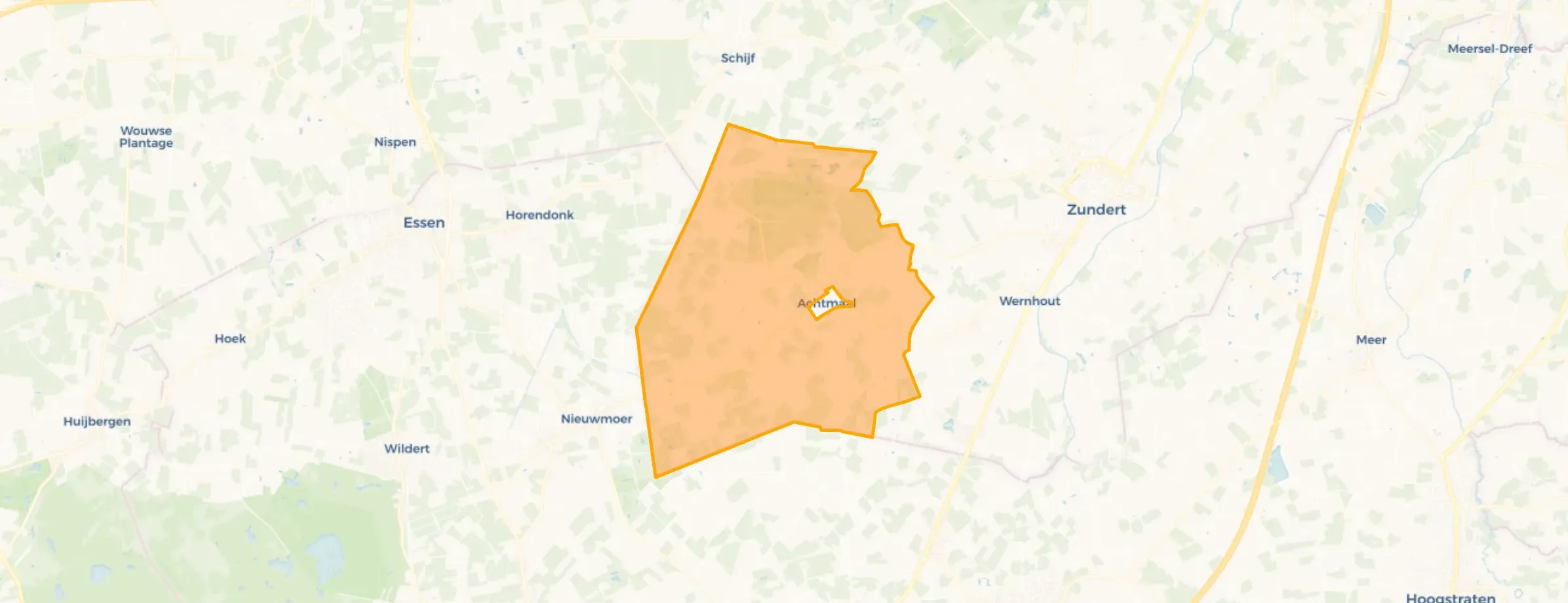 Verspreide huizen Achtmaal in Zundert