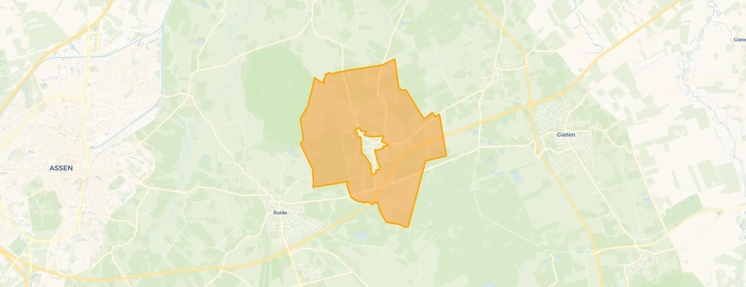 Kaart van Verspreide huizen Anderen