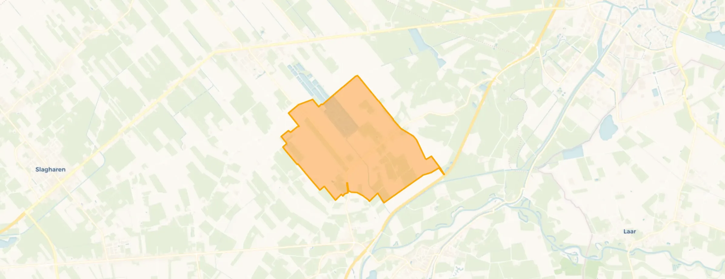 Kaart van Verspreide huizen Anerveen