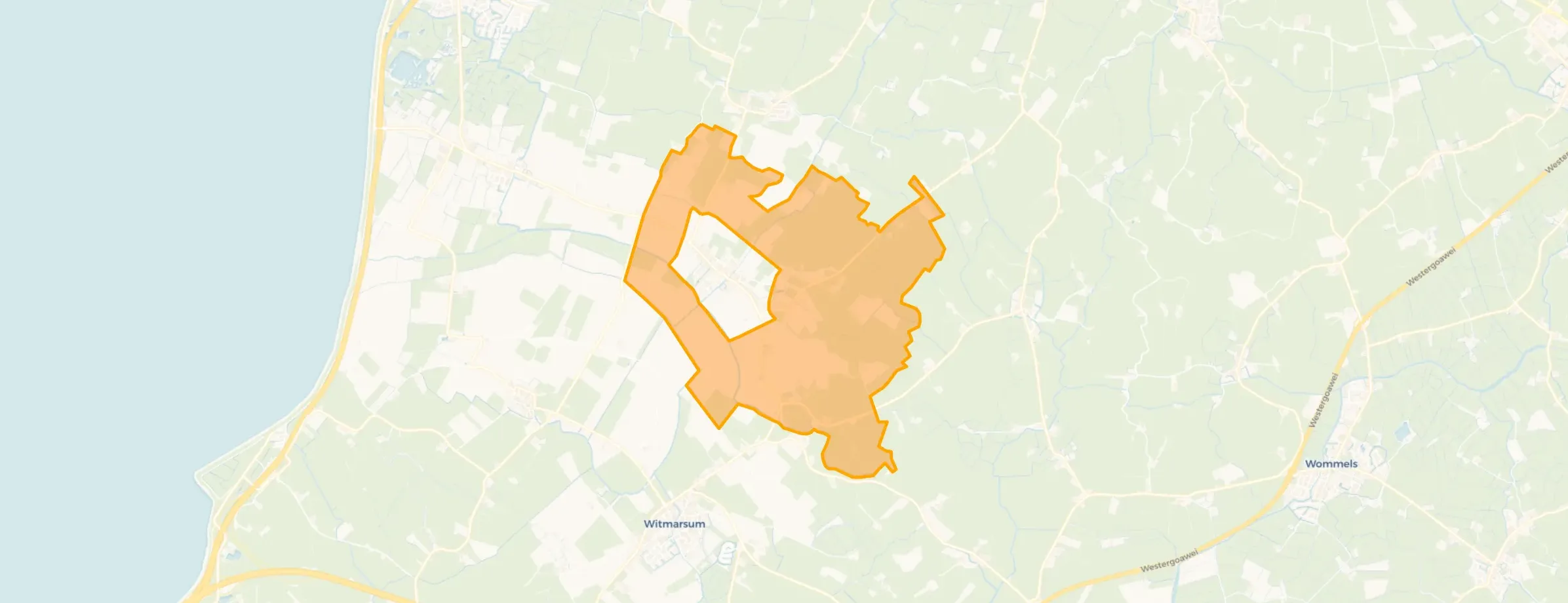 Verspreide huizen Arum
