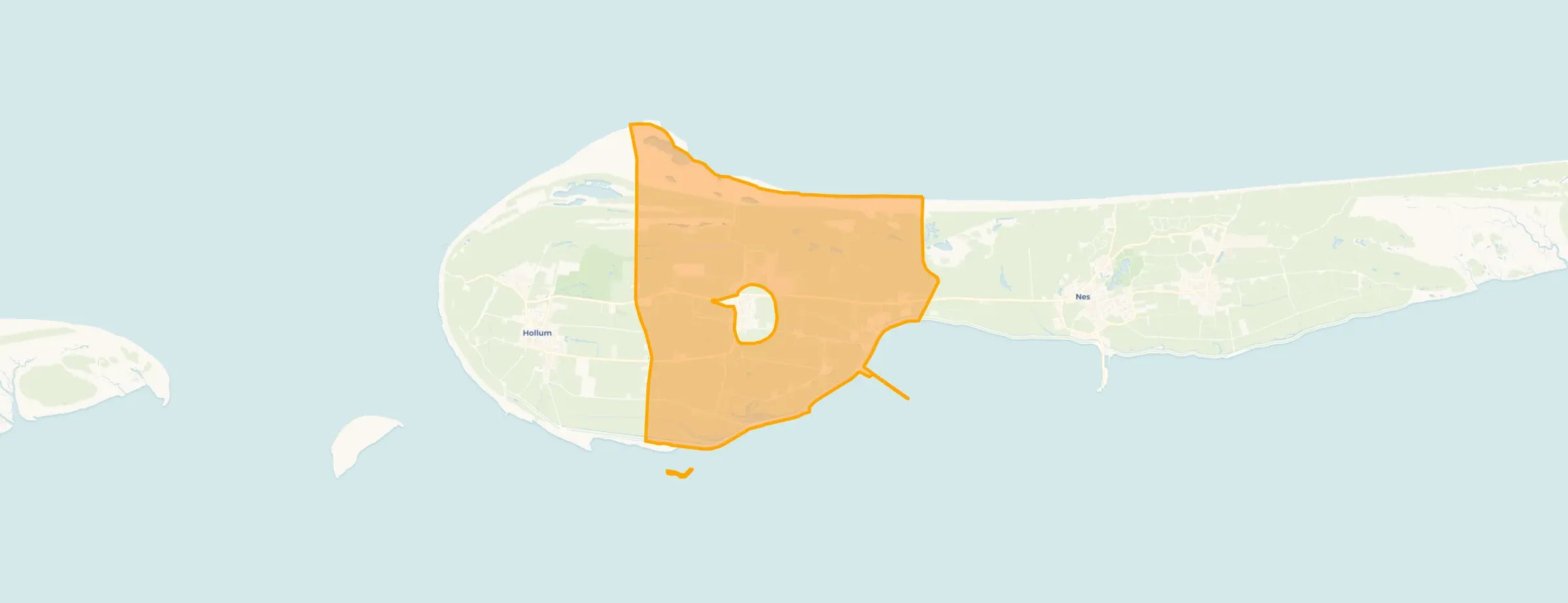 Verspreide huizen Ballum in Ameland