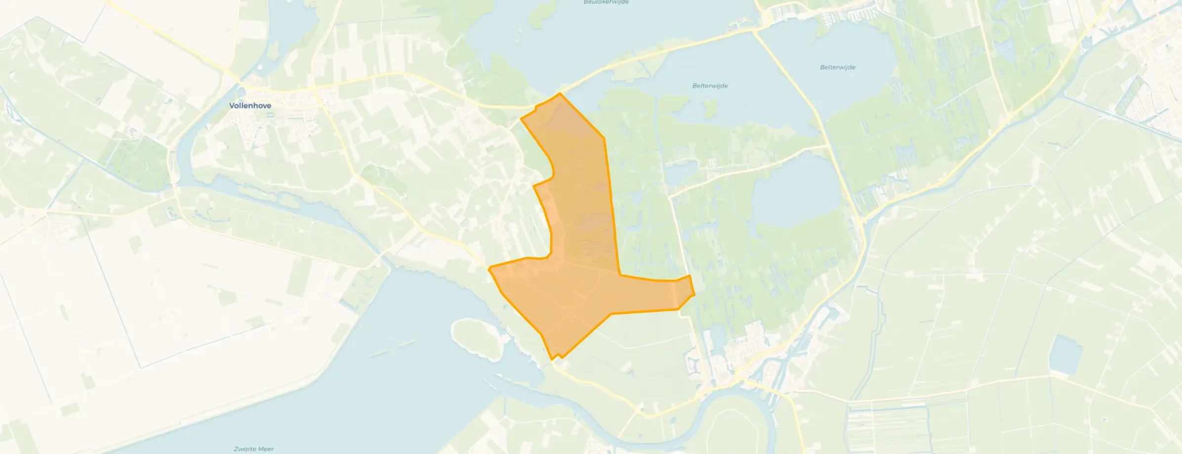 Kaart van Verspreide huizen Barsbeek