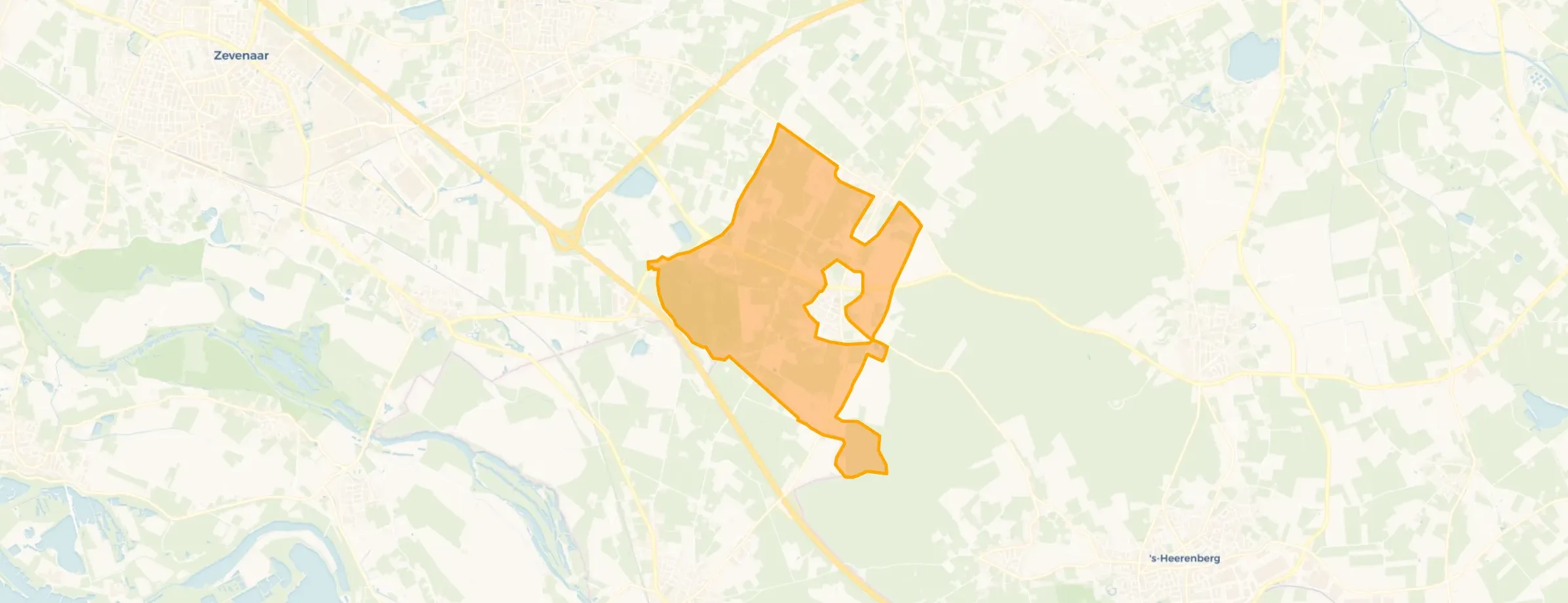 Verspreide huizen Beek