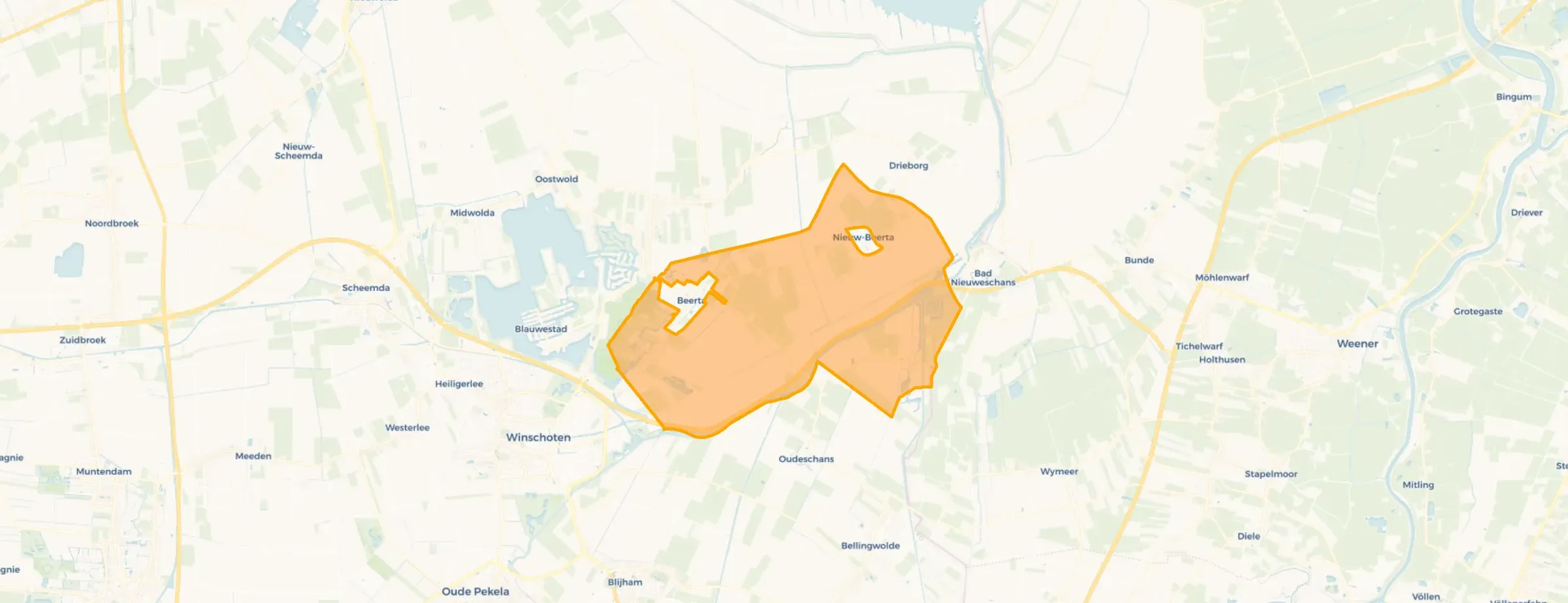 Verspreide huizen Beerta