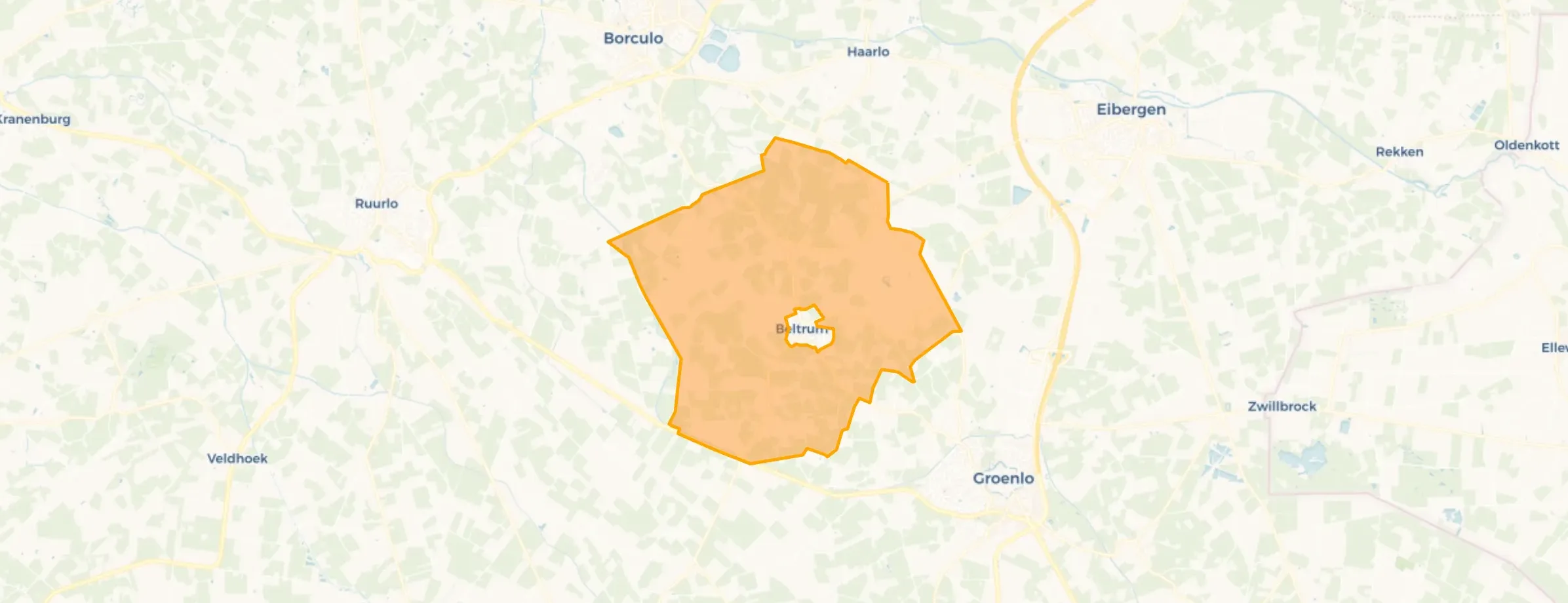 Verspreide huizen Beltrum Lintvelde en Avest