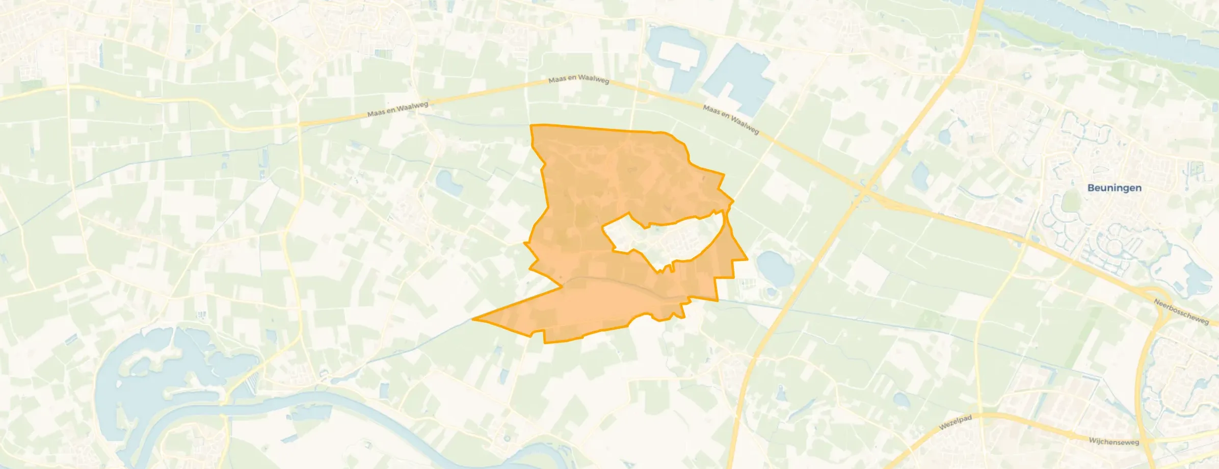 Verspreide huizen Bergharen
