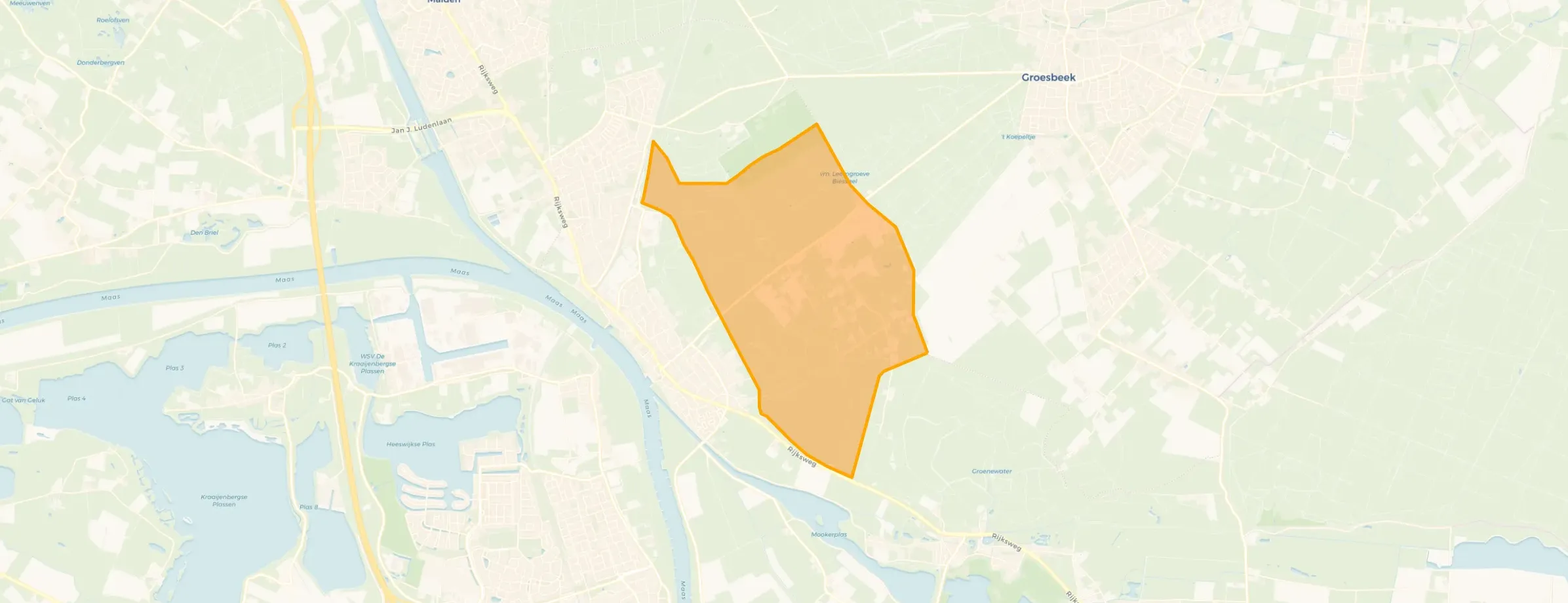 Buurt Verspreide huizen Bisselt, Mook