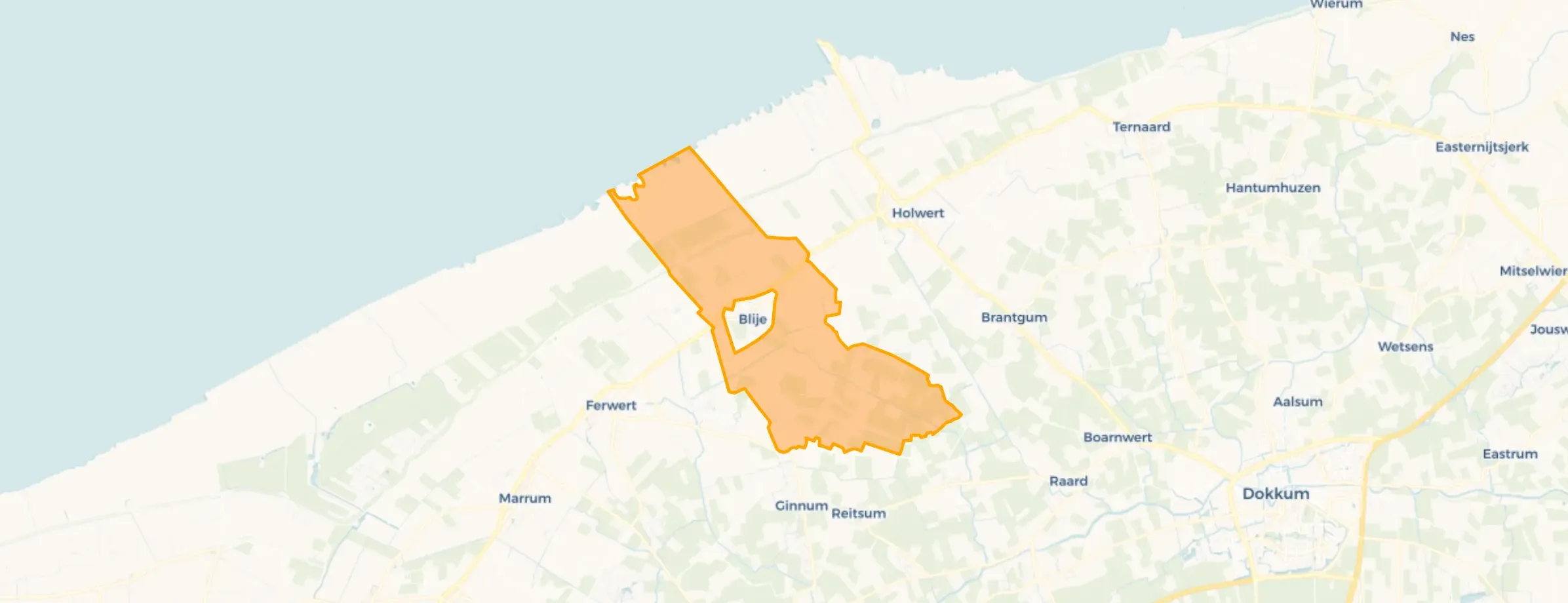 Verspreide huizen Blija