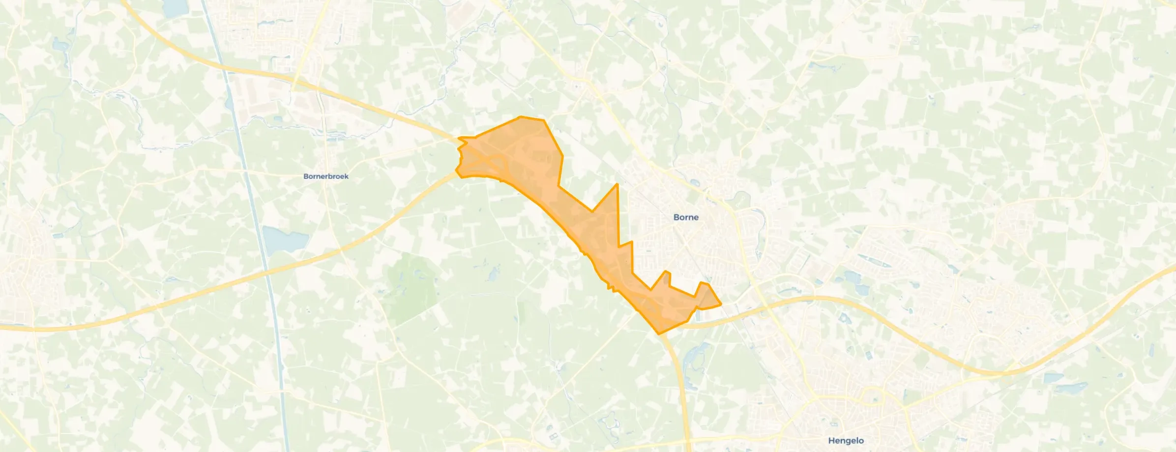 Verspreide huizen Borne-West