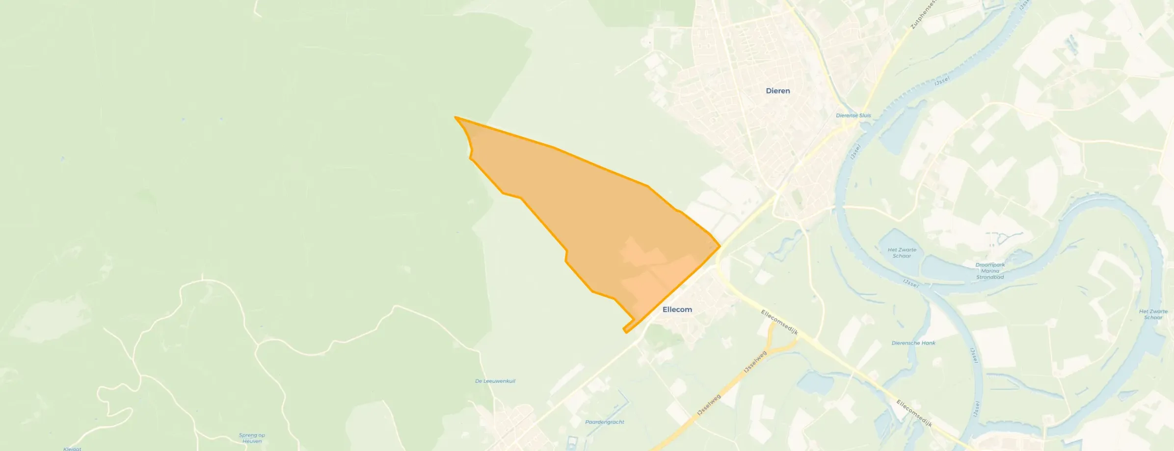 Verspreide huizen bosgebied Ellecom