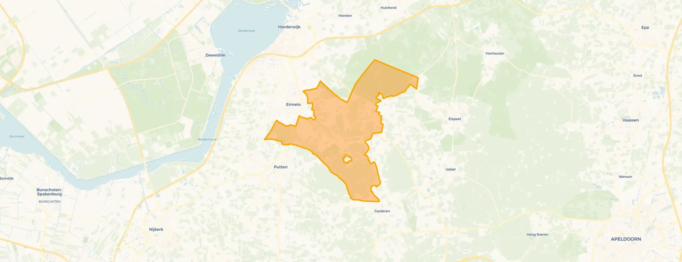 Buurt Verspreide huizen bosgebied, Ermelo