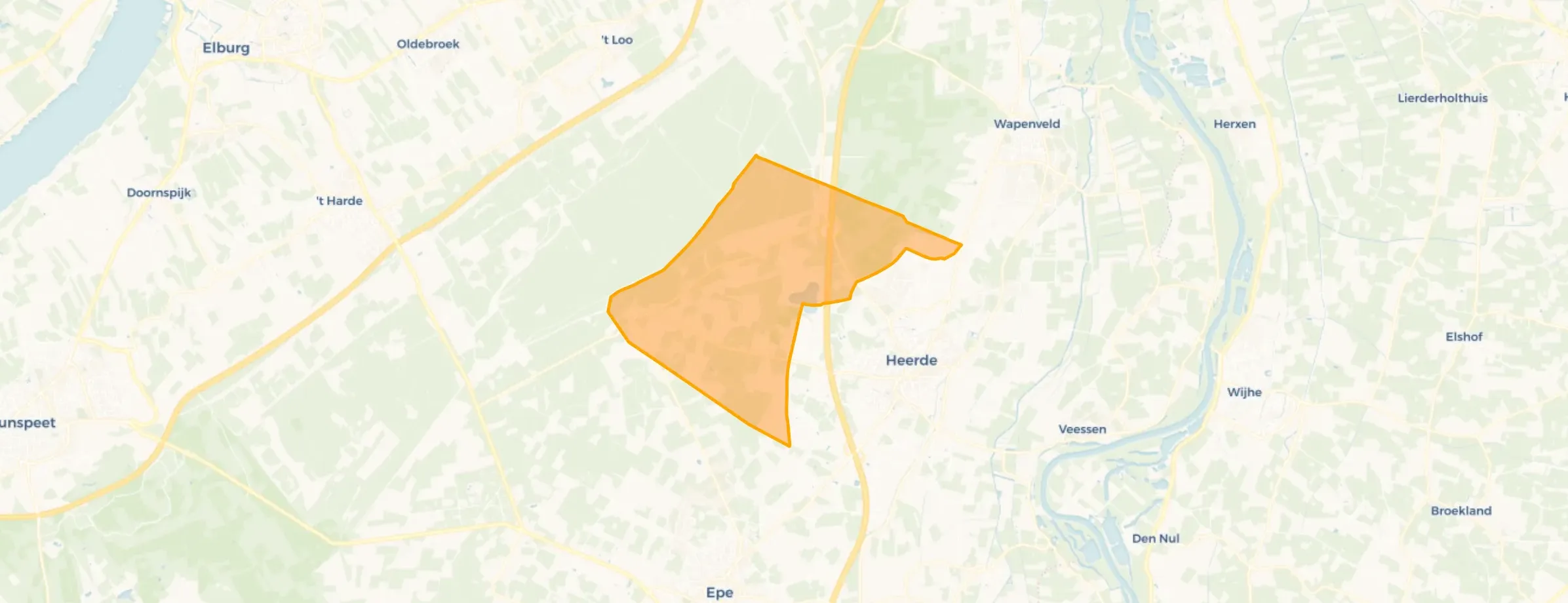 Verspreide huizen bosgebied