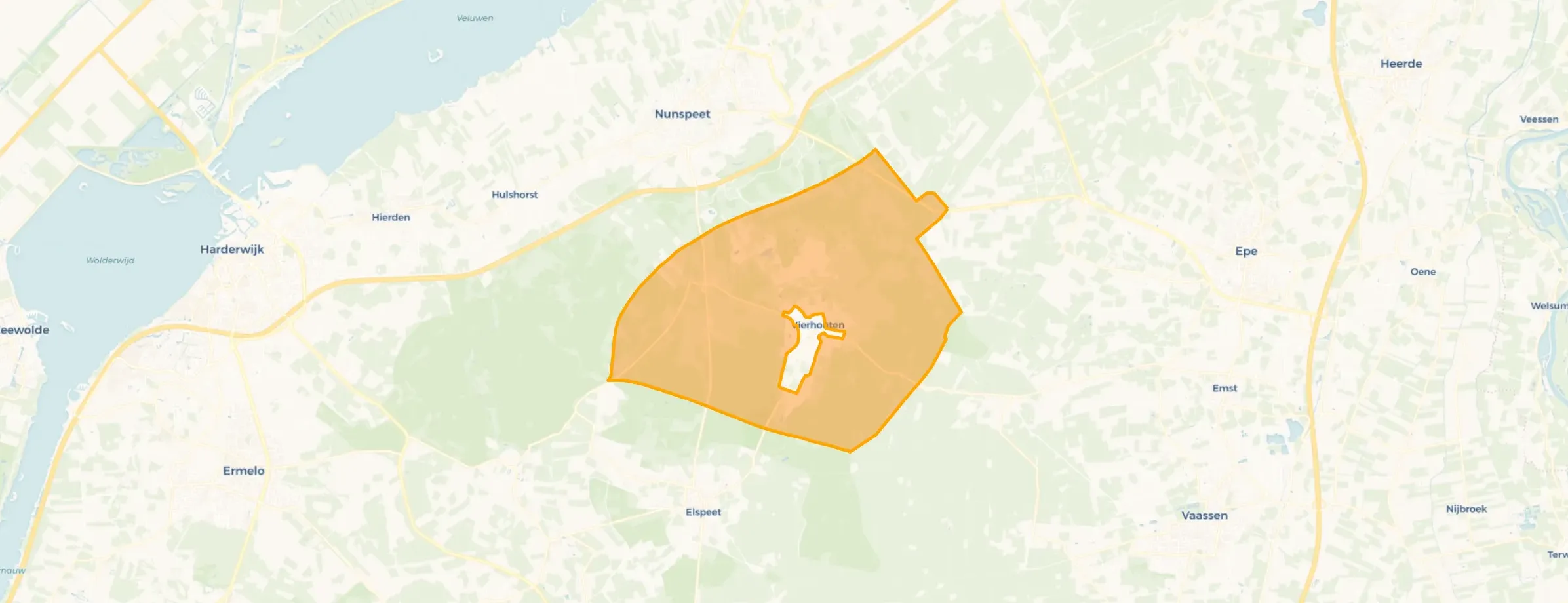 Buurt Verspreide huizen bosgebied Vierhouten, Vierhouten