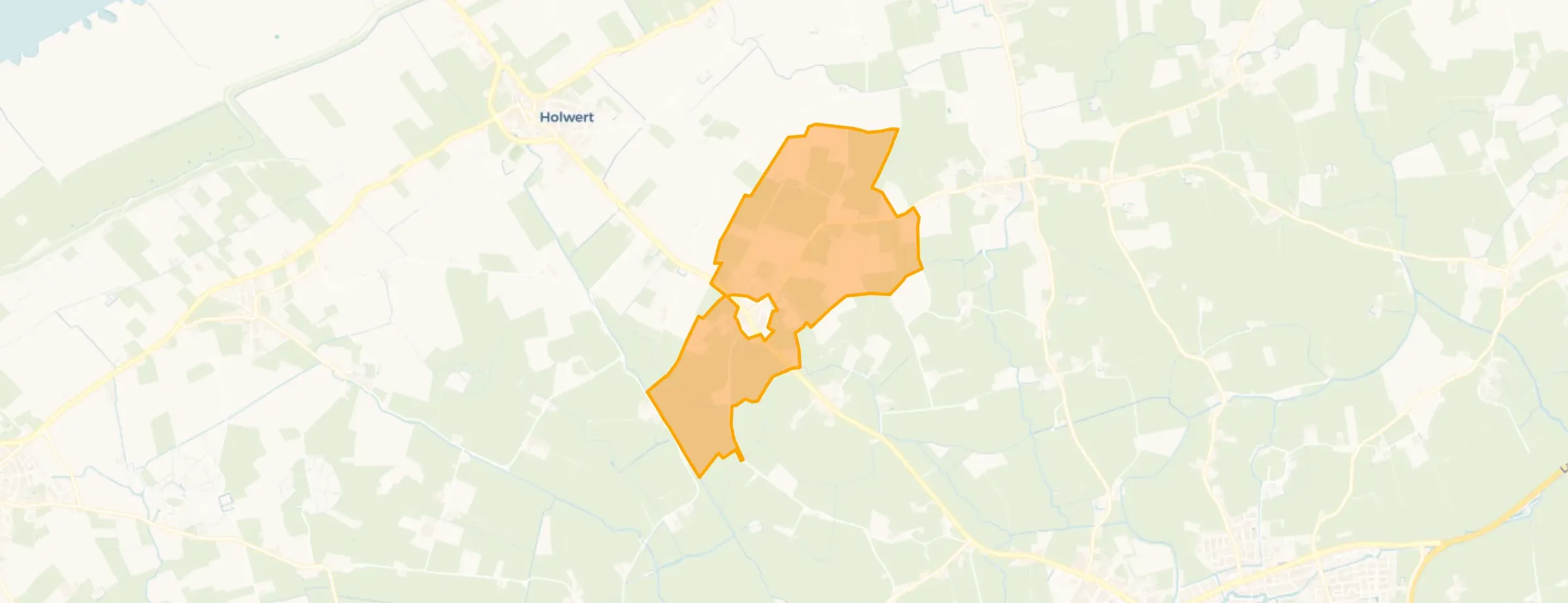 Kaart van Verspreide huizen Brantgum