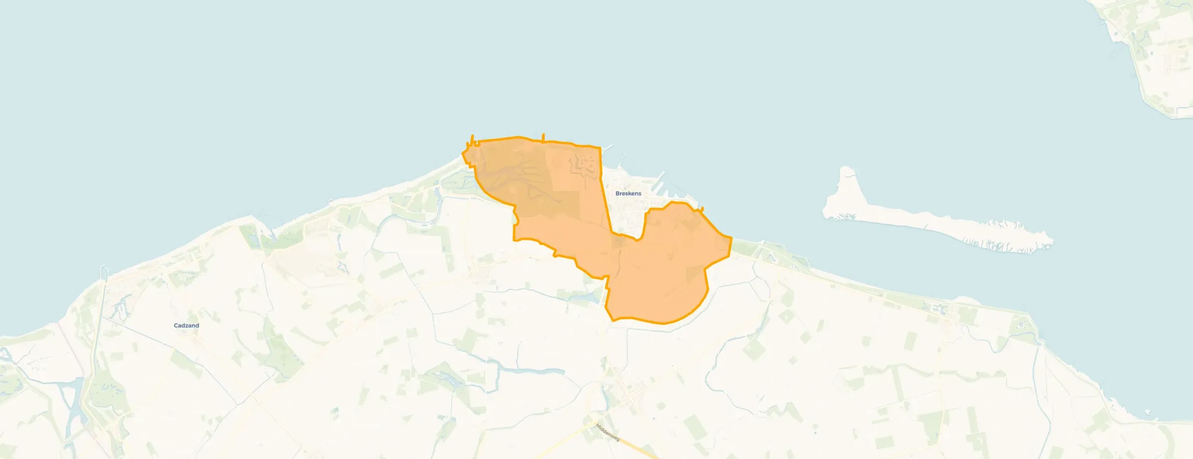 Buurt Verspreide huizen Breskens, Breskens