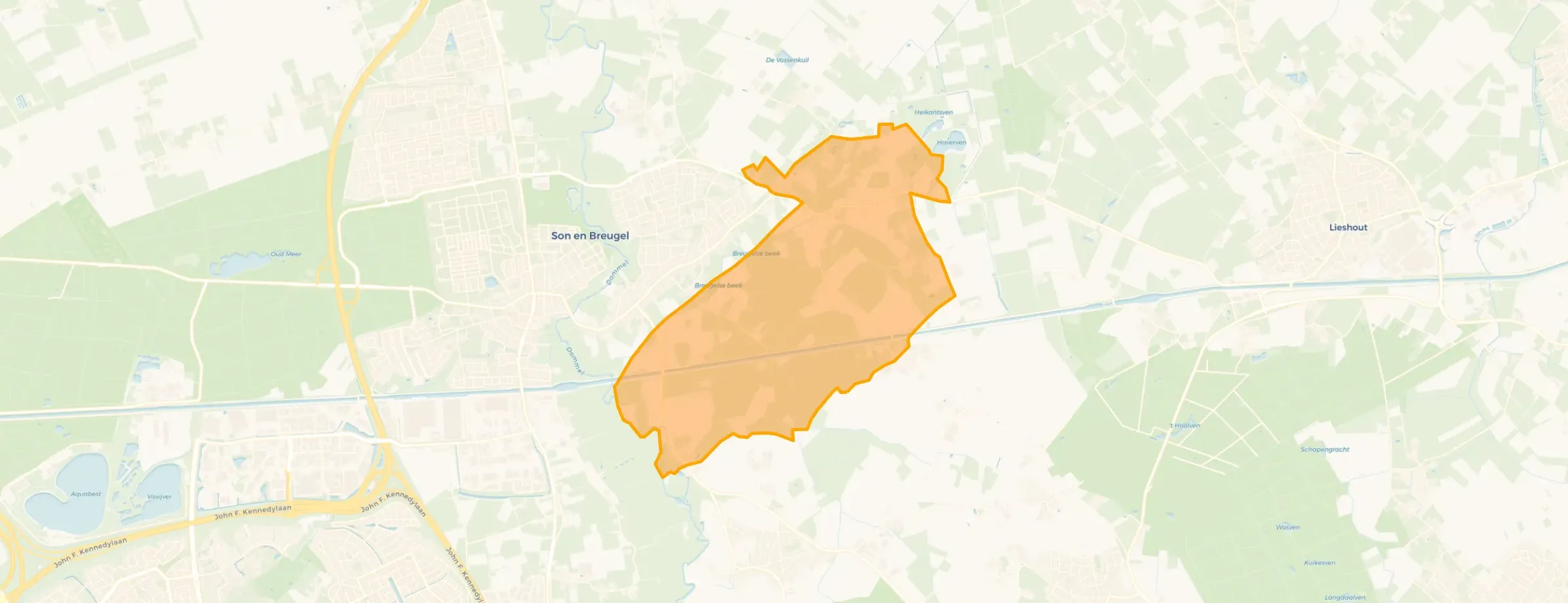 Kaart van Verspreide huizen Breugel