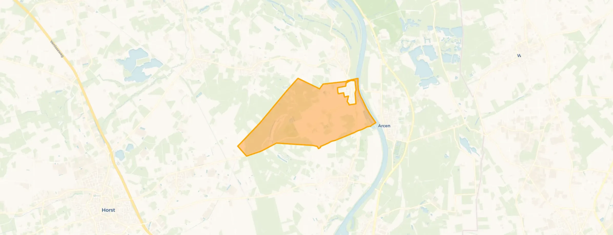 Kaart van Verspreide huizen Broekhuizen
