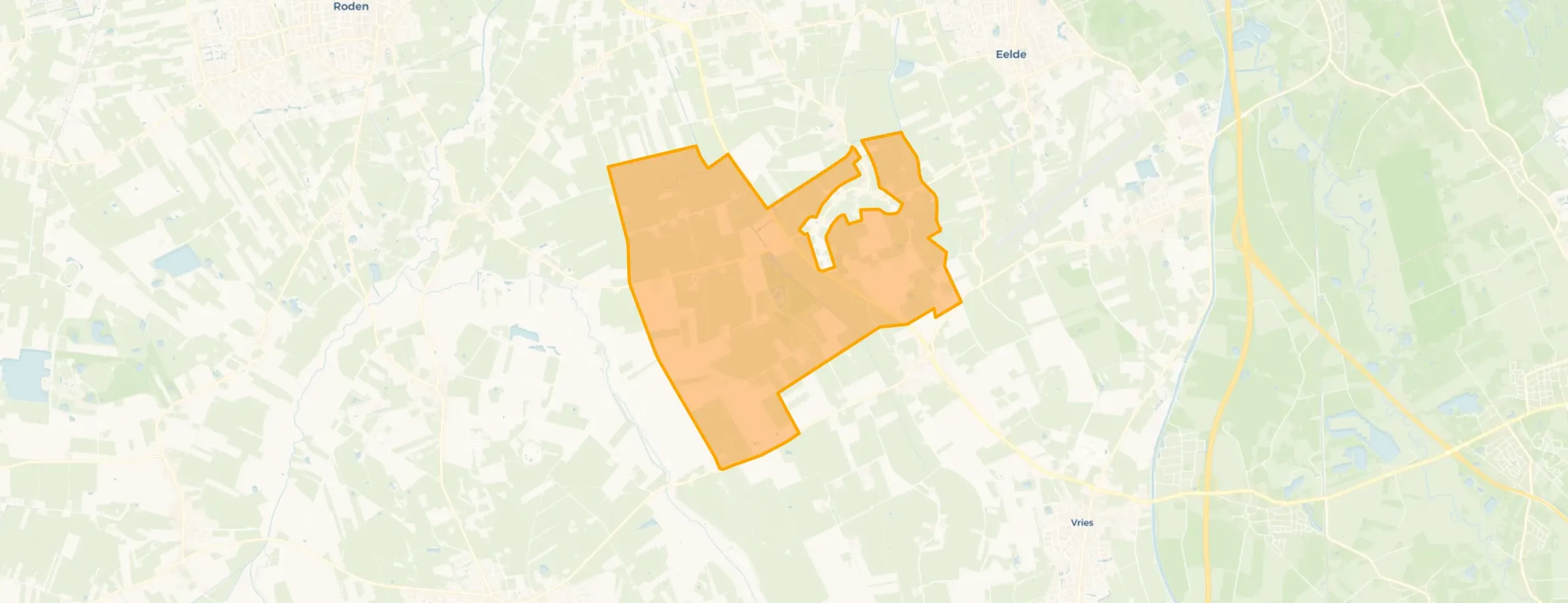 Kaart van Verspreide huizen Bunne