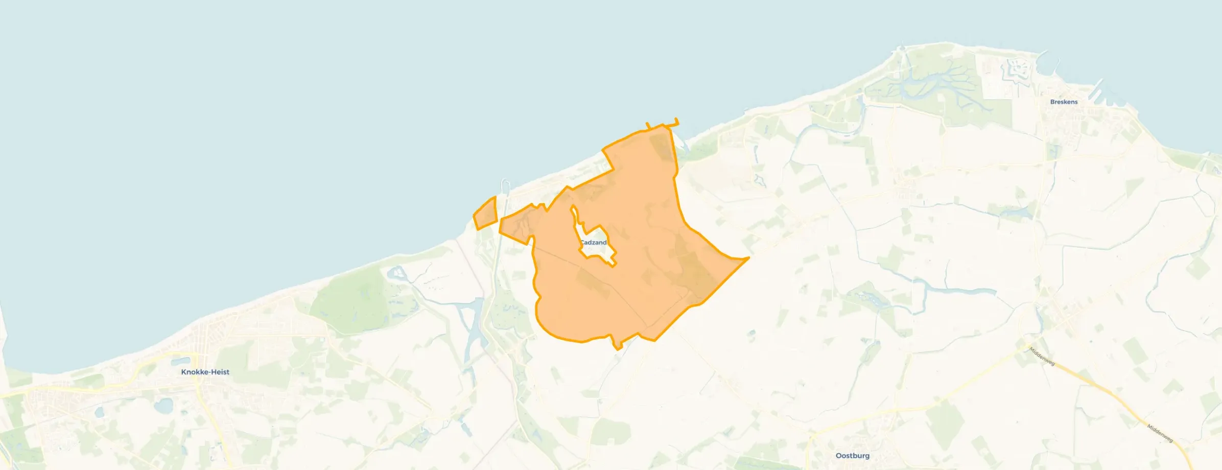 Buurt Verspreide huizen Cadzand, Cadzand